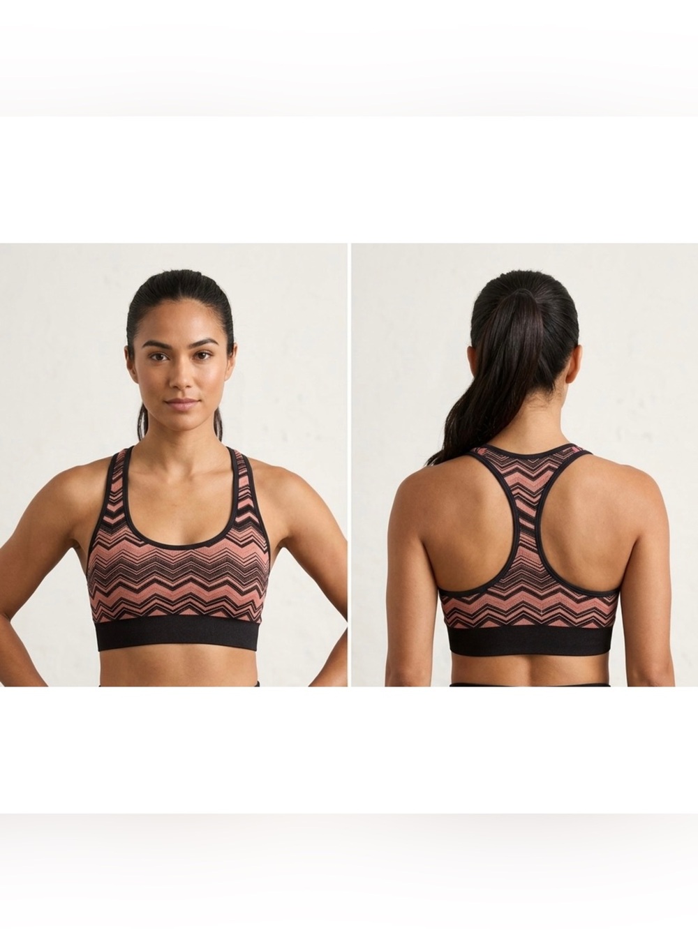 Lululemon Chevron Seamless Racerback Bra Coral M #SportsBra #Activewear #Chevron